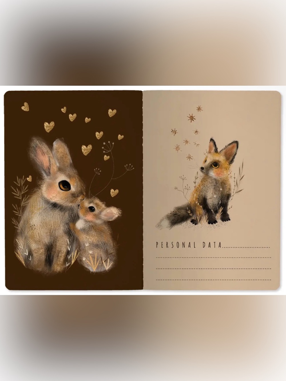 3 for $15 Bruno Visconti Soft Touch Little Woodland Friends Journal A5 NEW - Picture 4 of 6